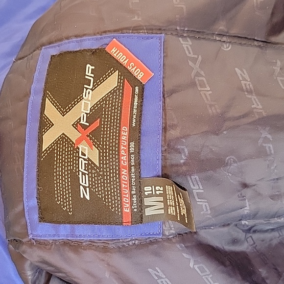 ZeroXPosur Hooded Ski Jacket sz M 10 12 Boys Youth - Picture 8 of 8